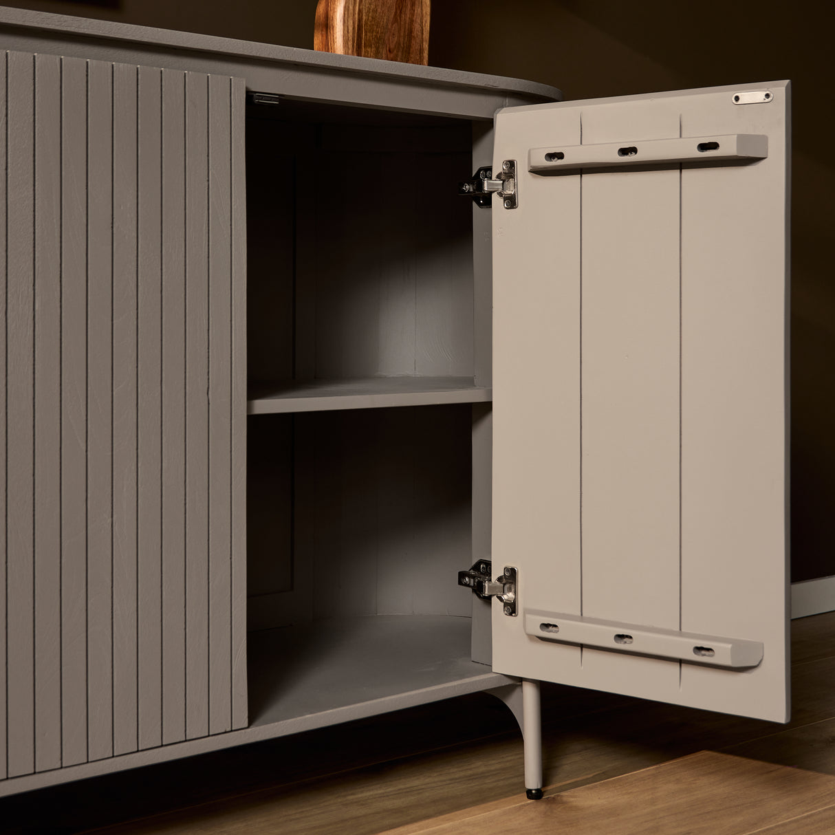 Sideboard – Taupe Finish, Mango Wood Material, Modern Design – Solana | Starfurn