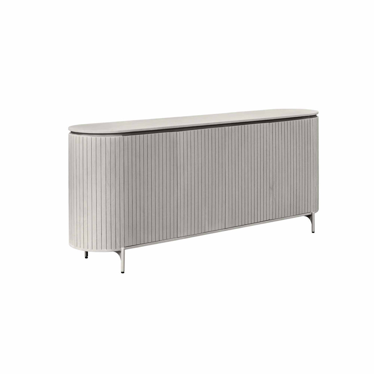 Sideboard – Taupe Finish, Mango Wood Material, Modern Design – Solana | Starfurn