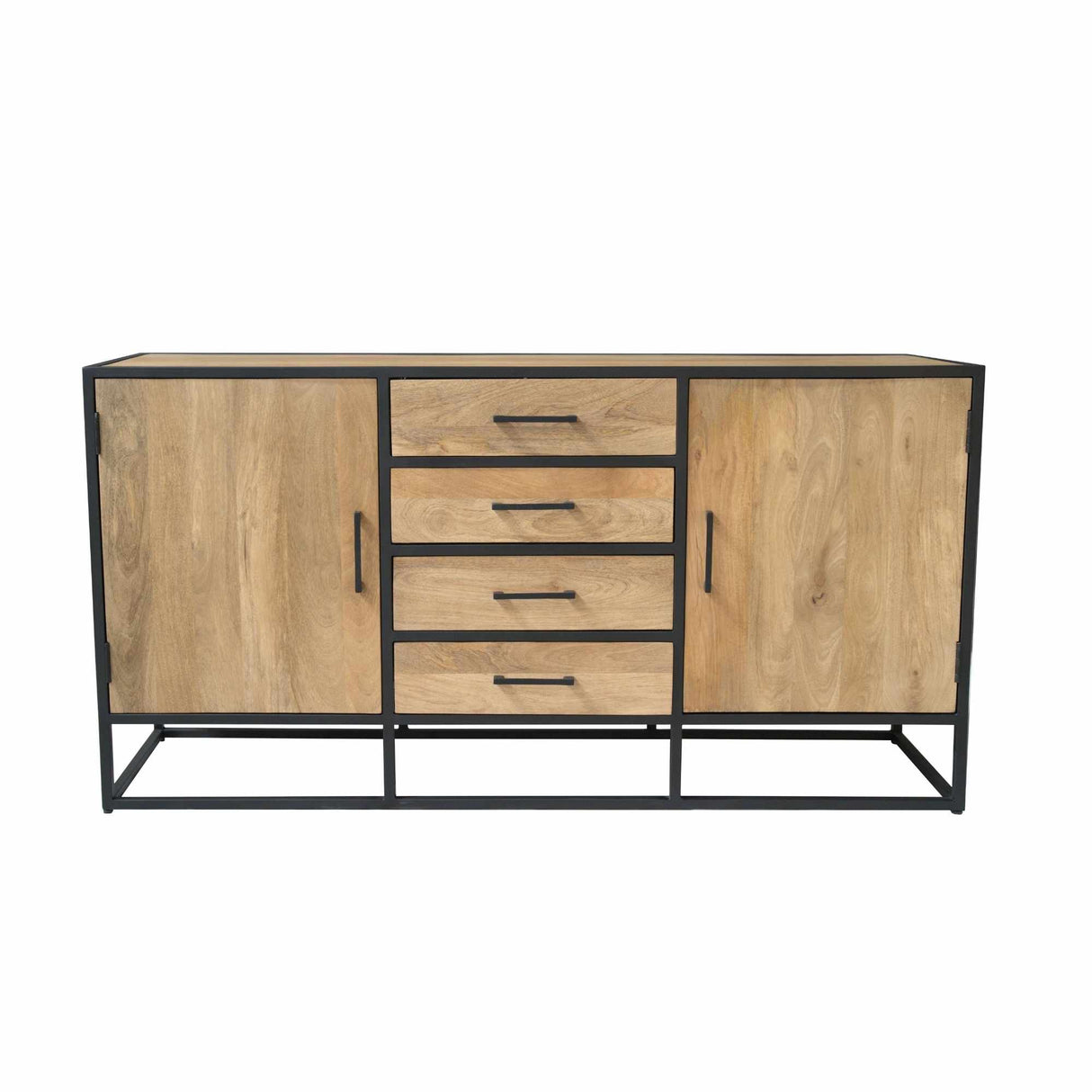 Sideboard – Natürliche Oberfläche, Mangoholz Material, Modernes Design – Dakota | Starfurn