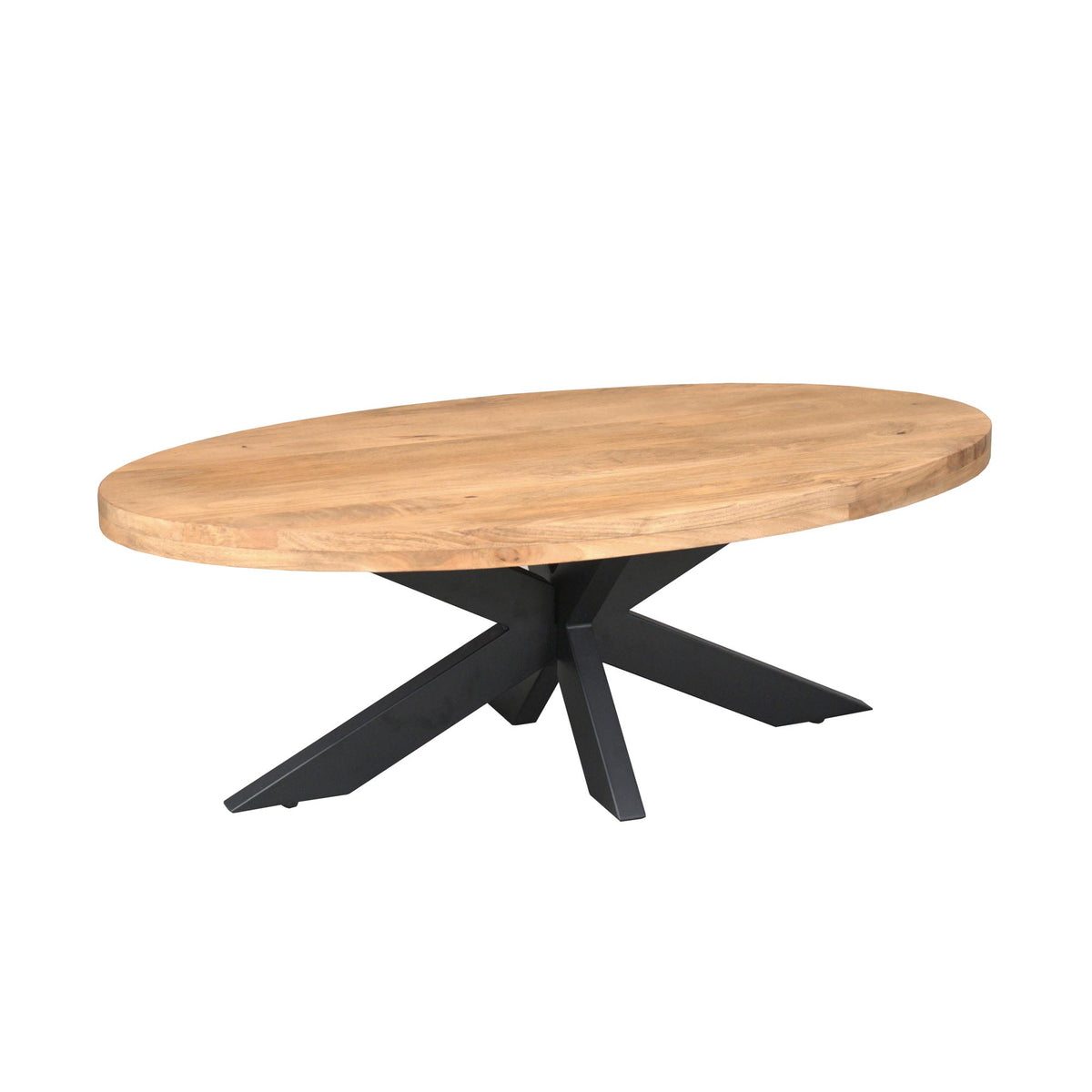 Coffee table – Mango wood, Natural color, Oval shape – Dakota | Starfurn