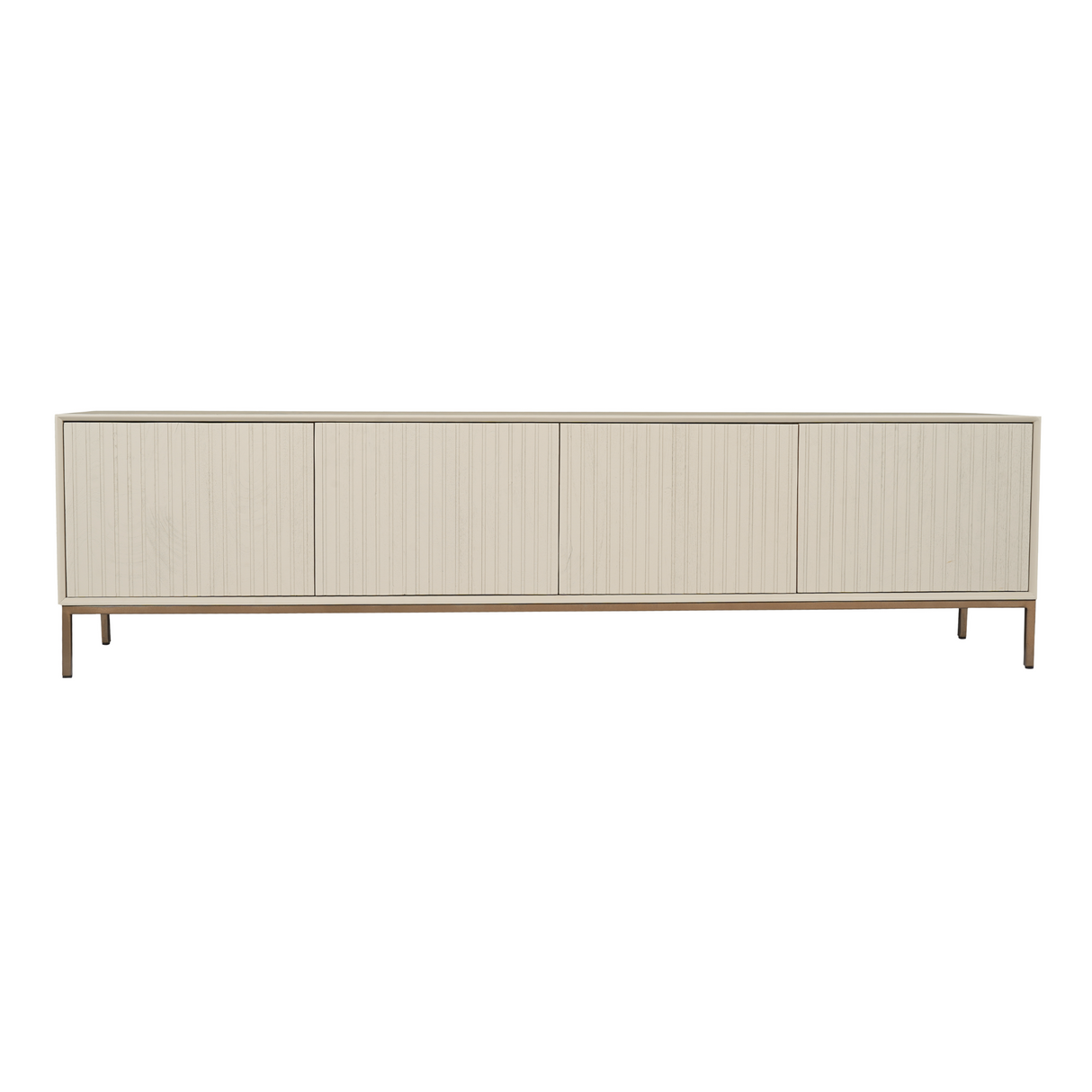 TV Furniture – Mango Wood, Slat Pattern, Sand Color – Madison | Starfurn