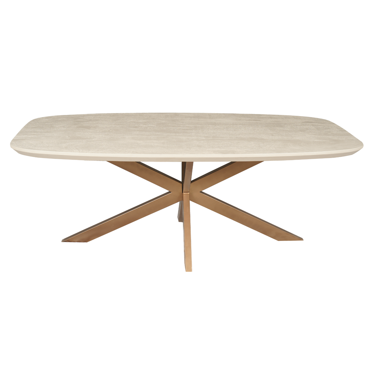 Esszimmertisch – Mangoholz, Sandfarbe, Ovale Form – Madison | Starfurn