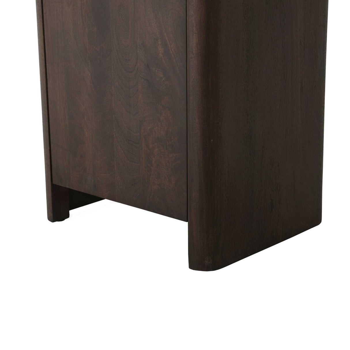 Aufbewahrungsschrank – FSC Massives Mangoholz, Braun Finish, Vertikales Holzdesign - Dallas | Starfurn
