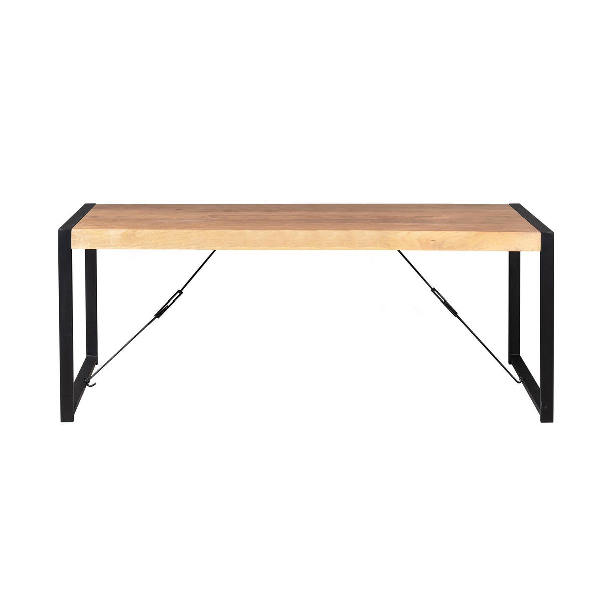 Dining Table – Rectangular Design, Natural Color, Mango Wood – Britt | Starfurn