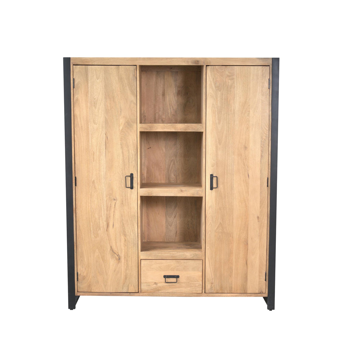 Bookshelf – Modern Design, Natural Color, Mango Wood – Britt | Starfurn