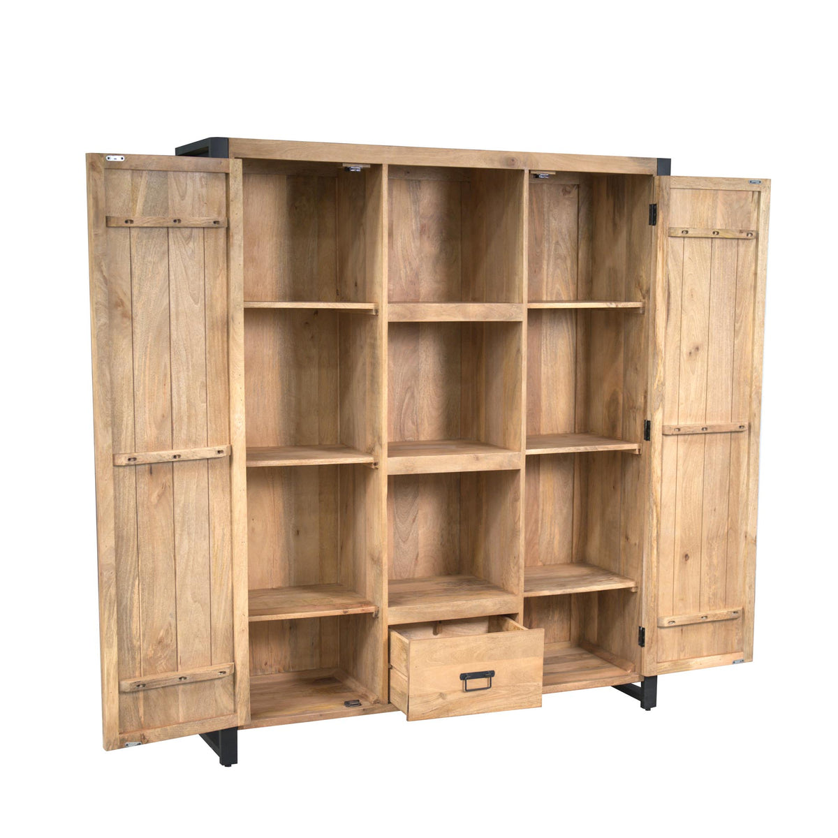 Bookshelf – Modern Design, Natural Color, Mango Wood – Britt | Starfurn