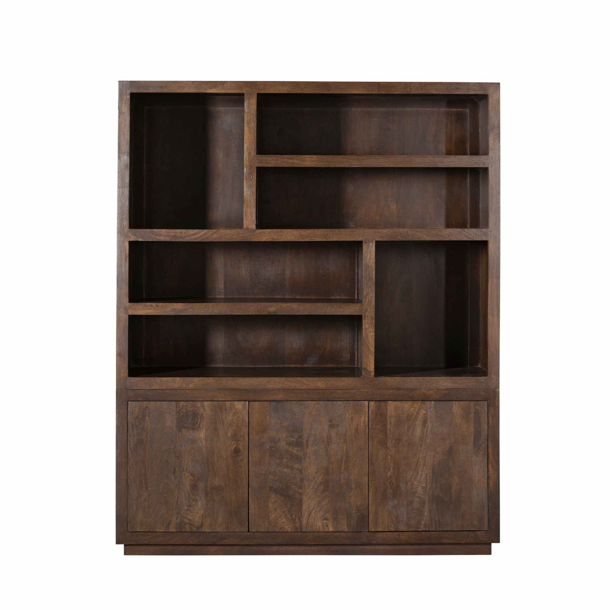 Shelf – Mango wood, brown look, handleless – Brussels | Starfurn