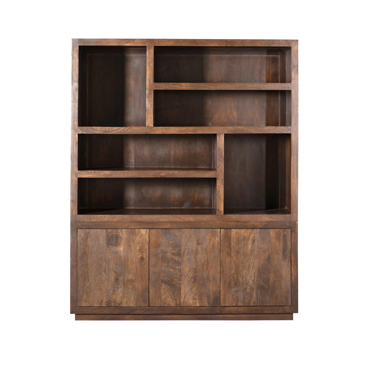 Shelf – Mango wood, brown look, handleless – Brussels | Starfurn
