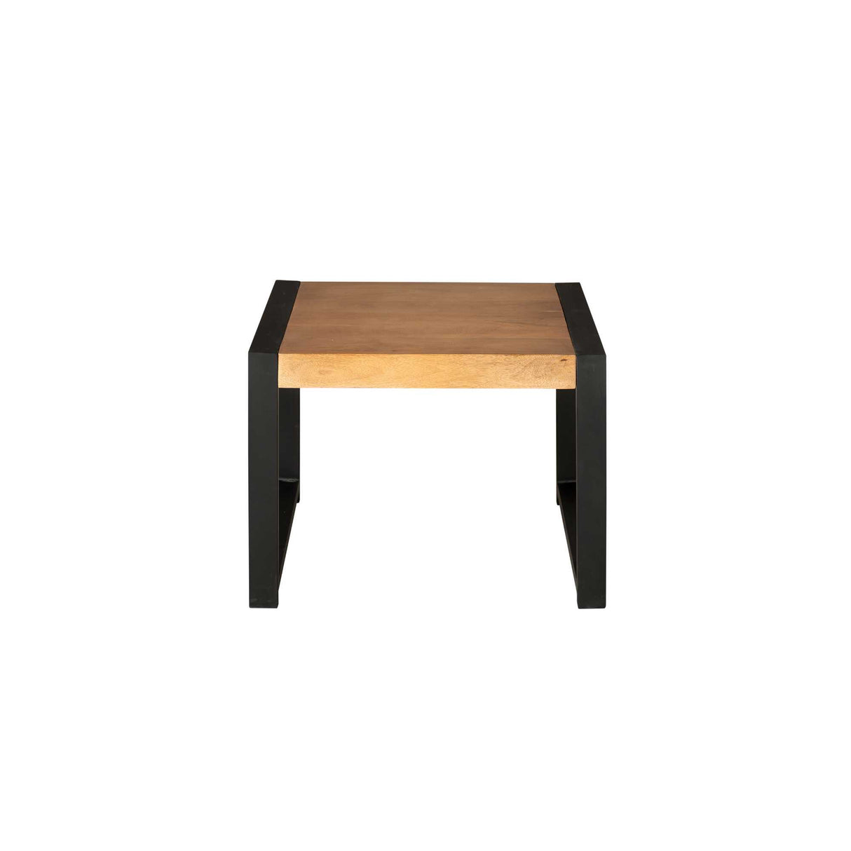 Side table – Modern design, natural color, mango wood and metal – Boaz | Starfurn