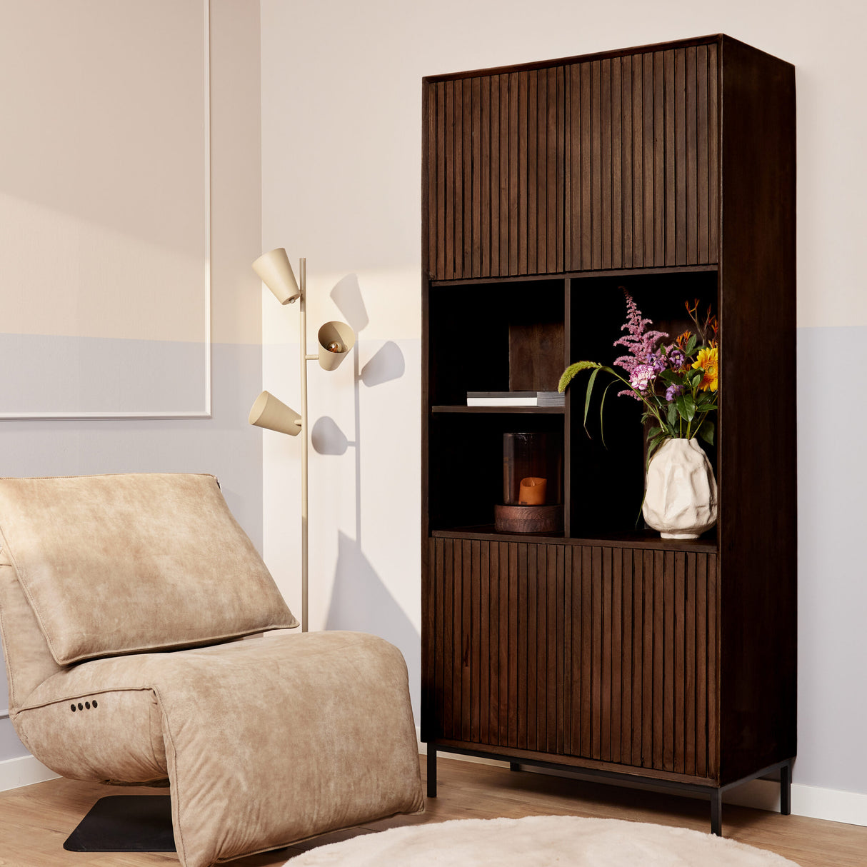 Bookcase Madison Brown | 90 cm