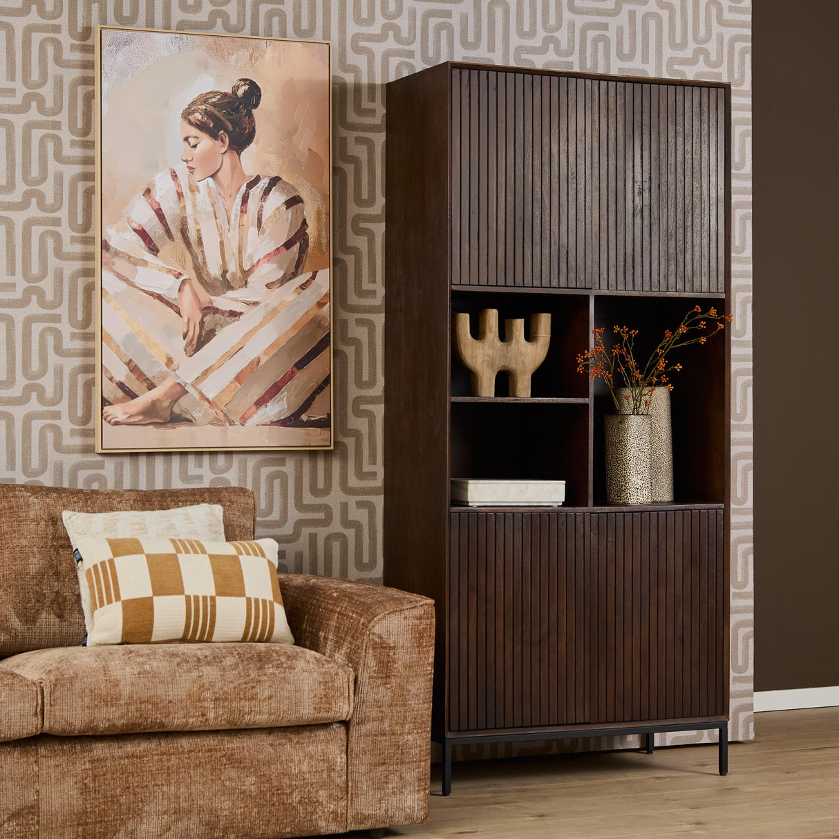 Bookcase Madison Brown | 90 cm