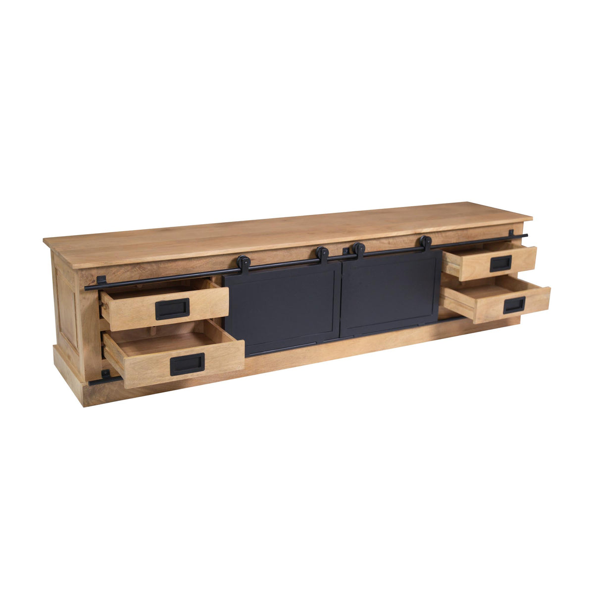 TV unit – Natural design, natural color, mango wood – Fresno | Starfurn