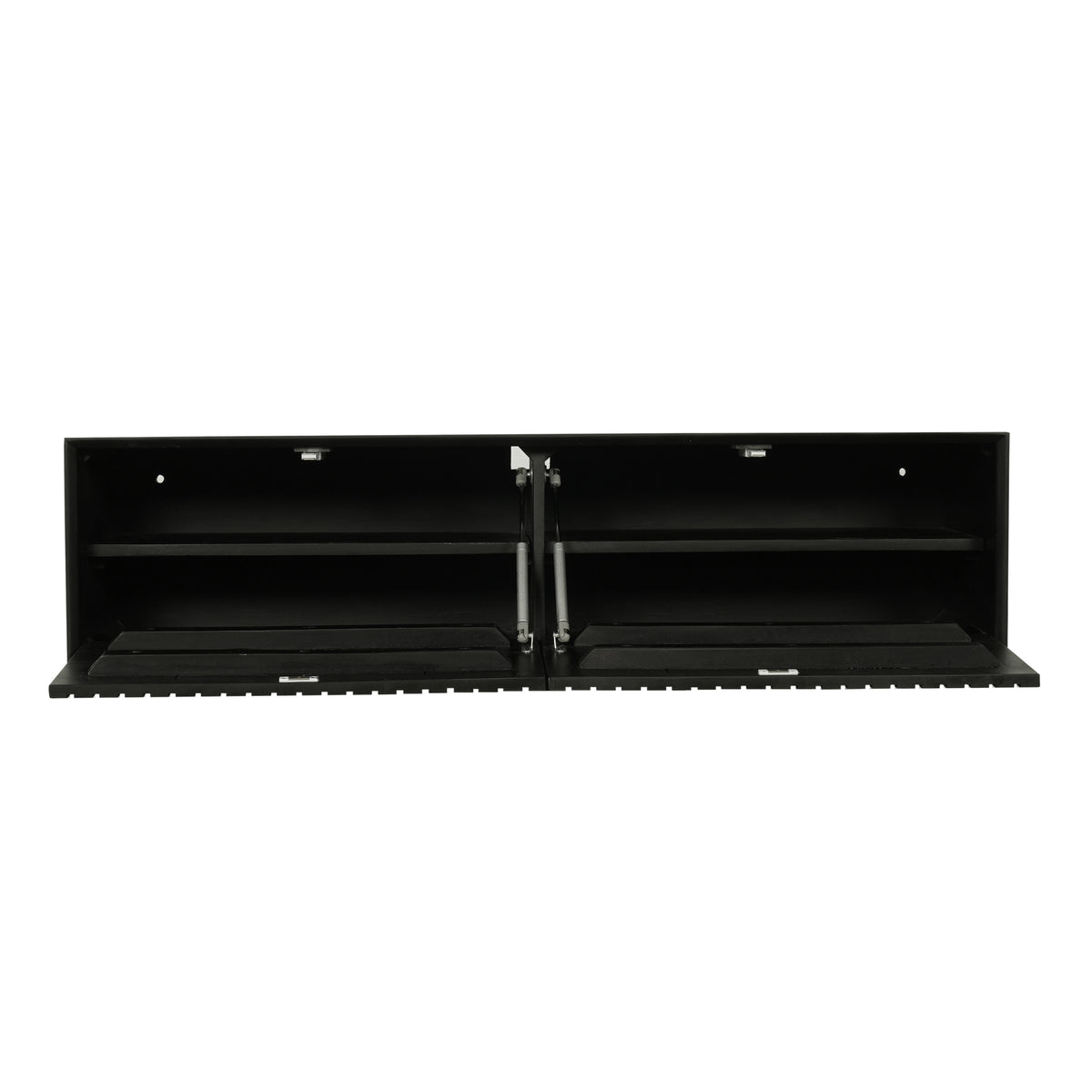 Floating TV Unit – Mango Wood, Vertical Slats, Handleless Push-to-Open – Madison | Starfurn