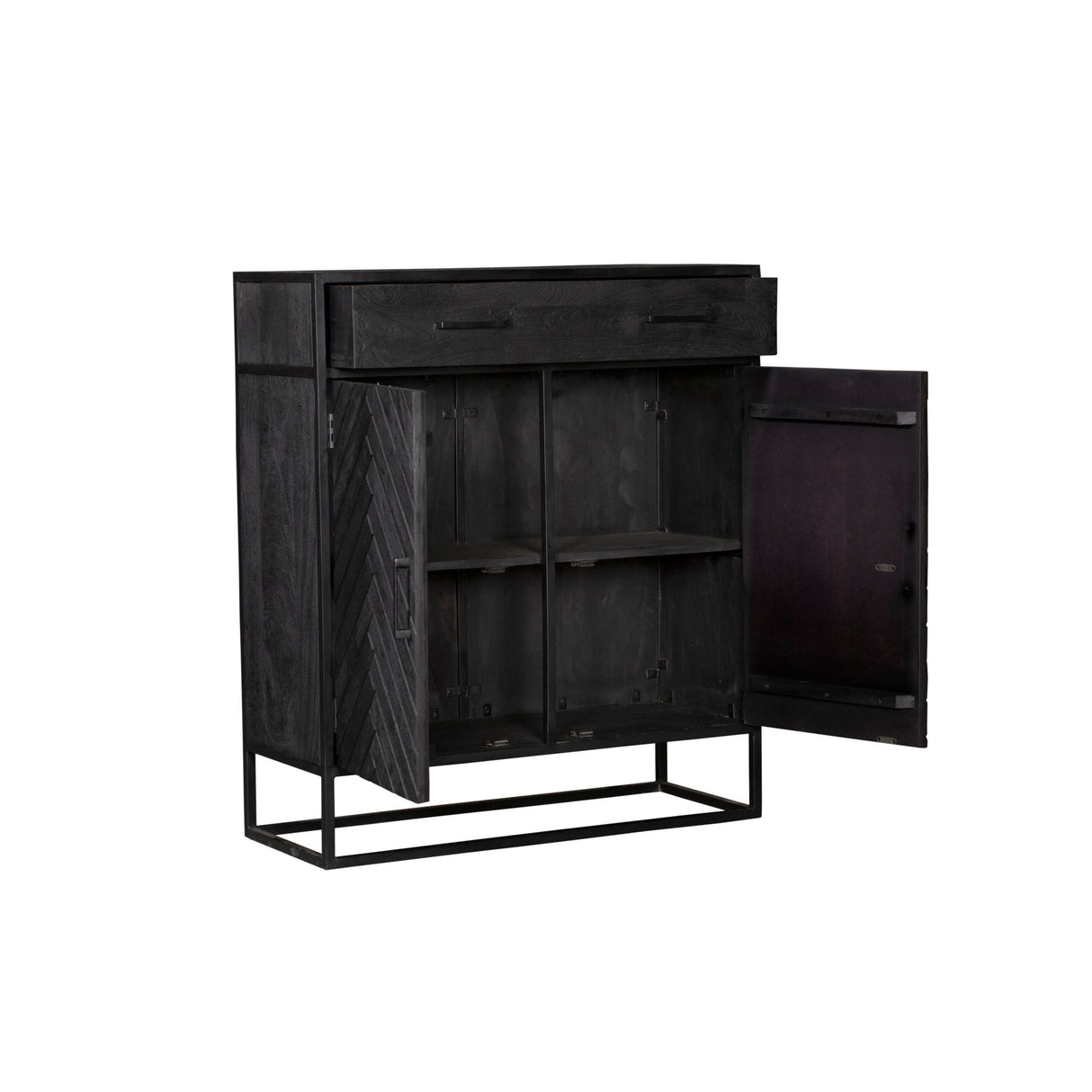 Cabinet New York | Mango wood and steel | 100 cm