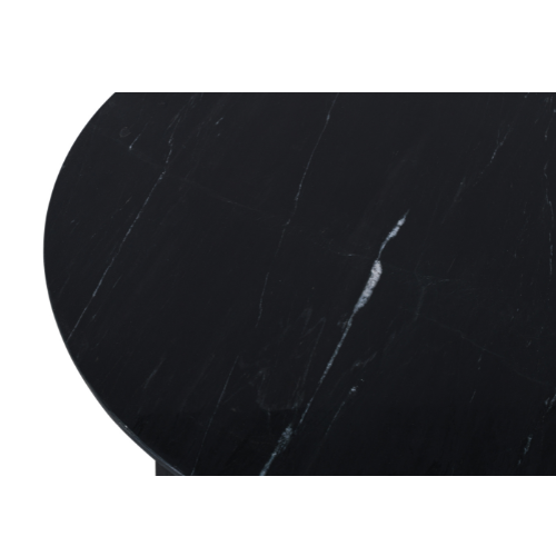 Coffee Table – Black Marble Top, Square Metal Frame, Modern Design – Collin | Starfurn