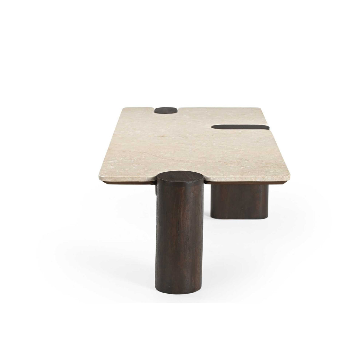 Coffee Table - Marble Tabletop, Mango Wood Frame, Modern Design - Maeve | Starfurn