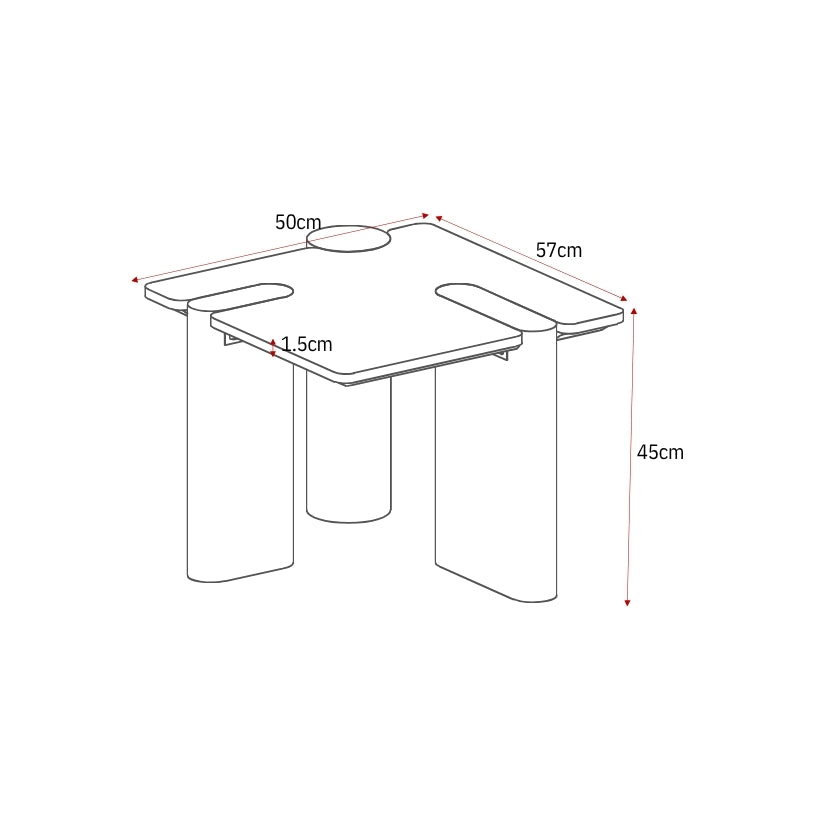 Couchtisch – Braune Marmor Oberfläche, Marmor Material, Modernes Design – Maeve | Starfurn