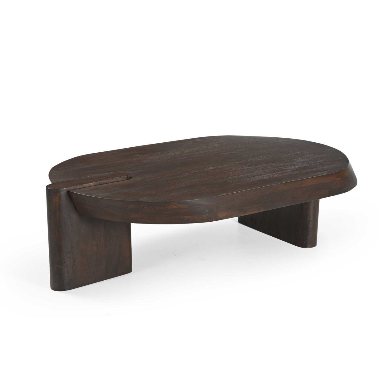 Couchtisch – Mangoholz, Braune Farbe, Breite Beine – Rava | Starfurn