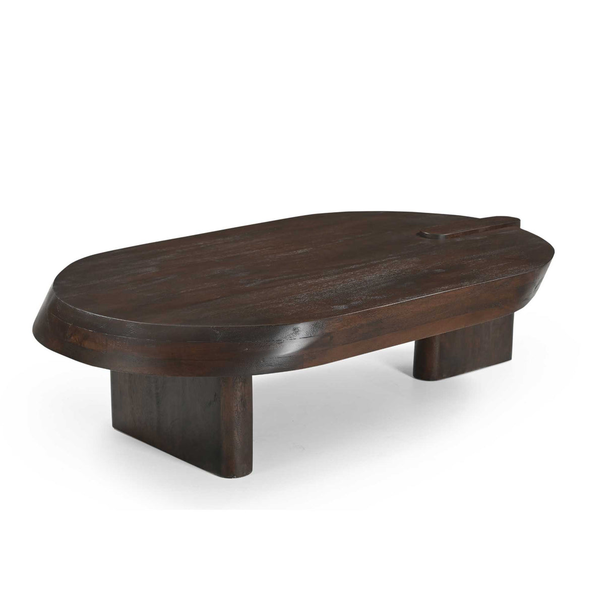 Couchtisch – Mangoholz, Braune Farbe, Breite Beine – Rava | Starfurn