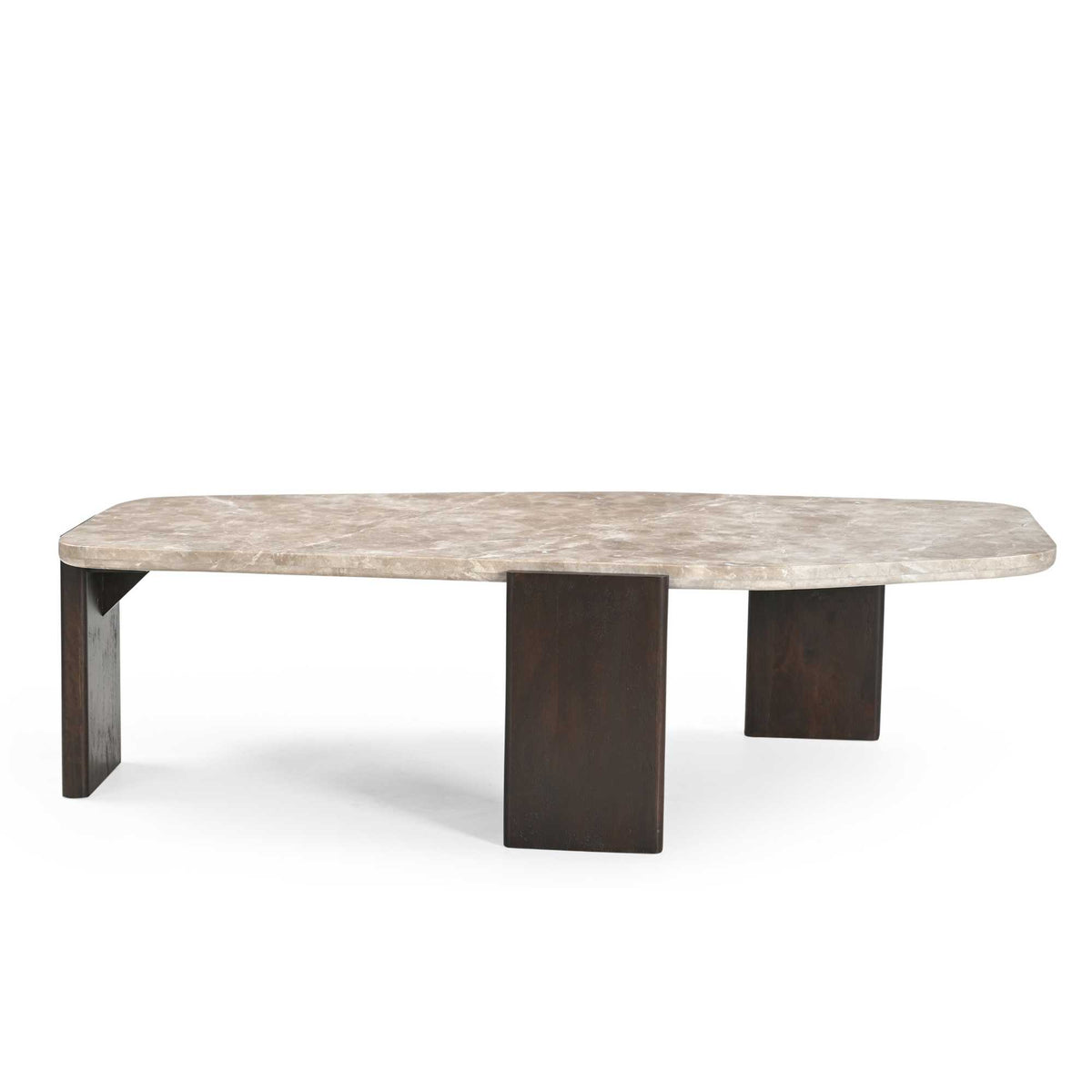 Coffee Table – Marble Tabletop, Mango Wood Frame, Modern Design – Silva | Starfurn