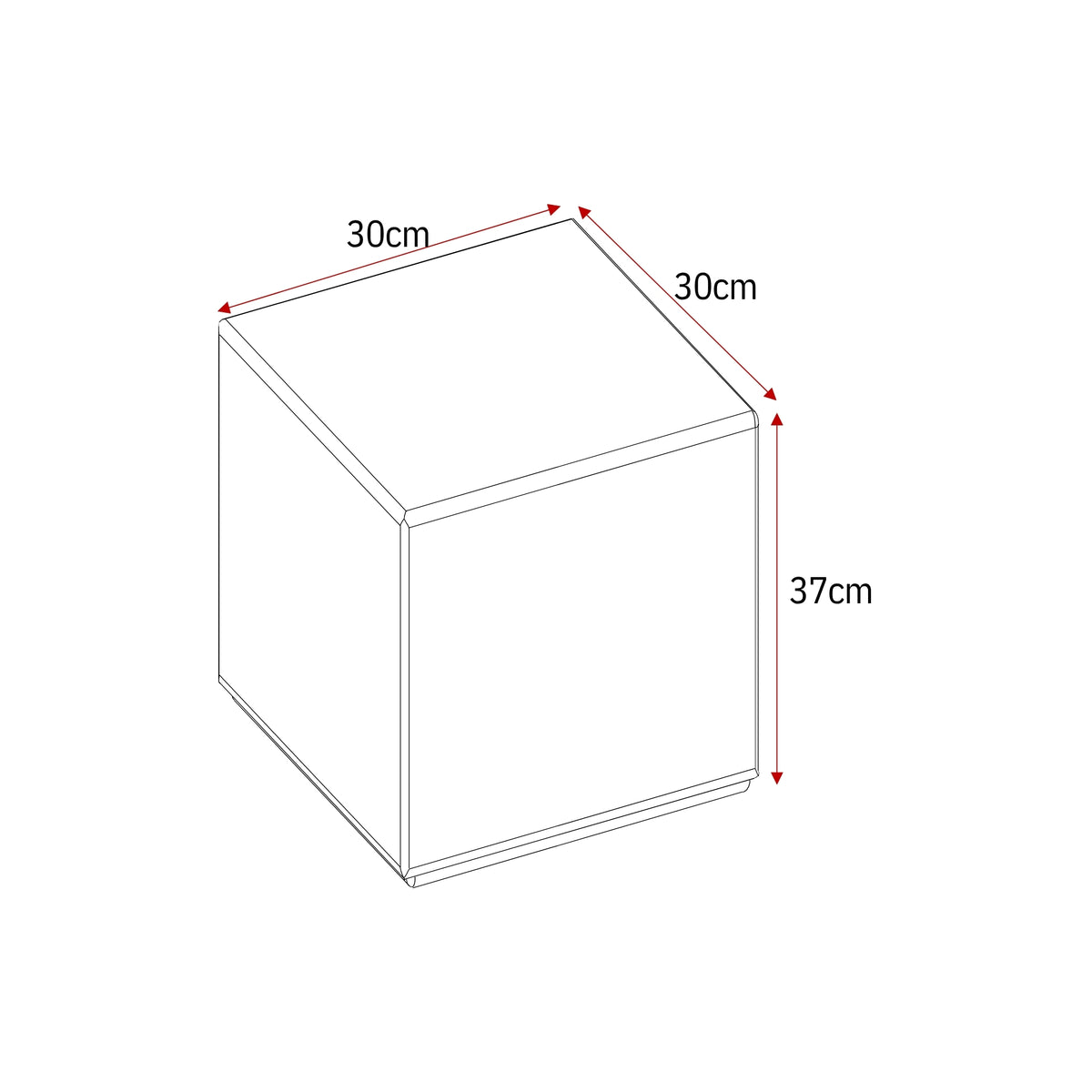 Coffee table – Glossy White, Rounded Corners, Square Shape – Elias | Starfurn