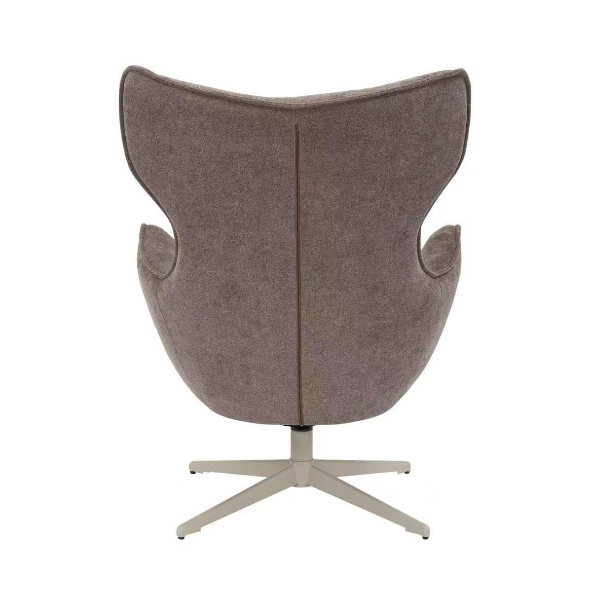 Armchair – Brown cover, swivel function, metal frame – Julia | Starfurn