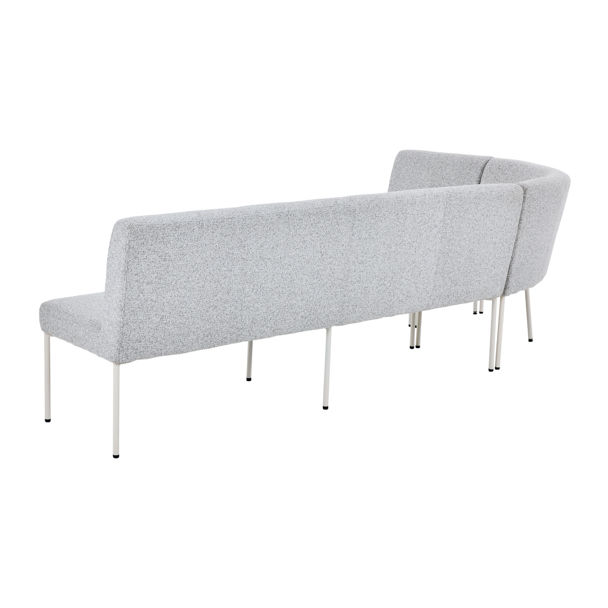 Dining Bench – Upholstered Seat, Fabric Cover, Metal Frame – Riff | Starfurn