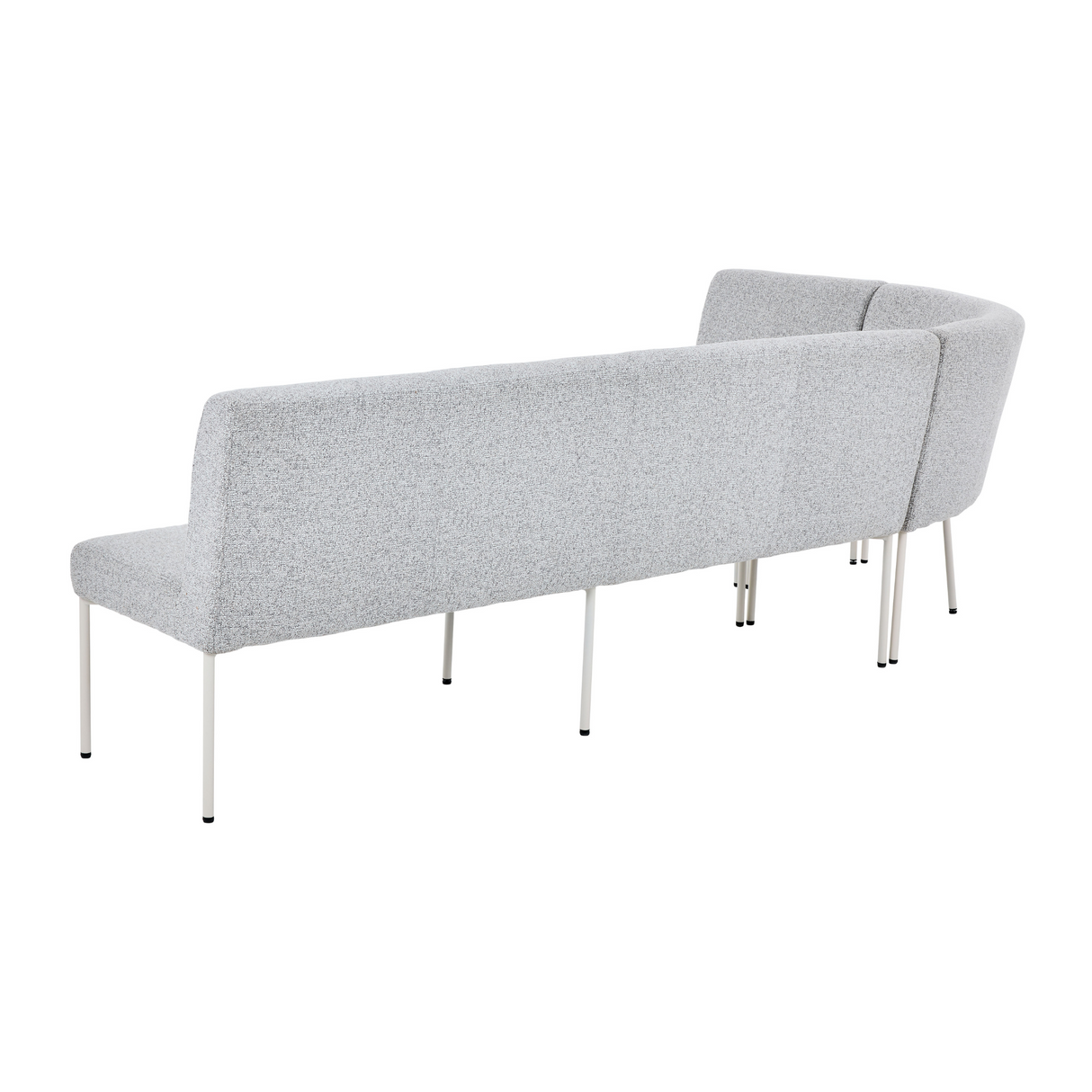 Essbank – Beiger Bezug, Gepolstertes Material, Eckiges Design – Riff | Starfurn