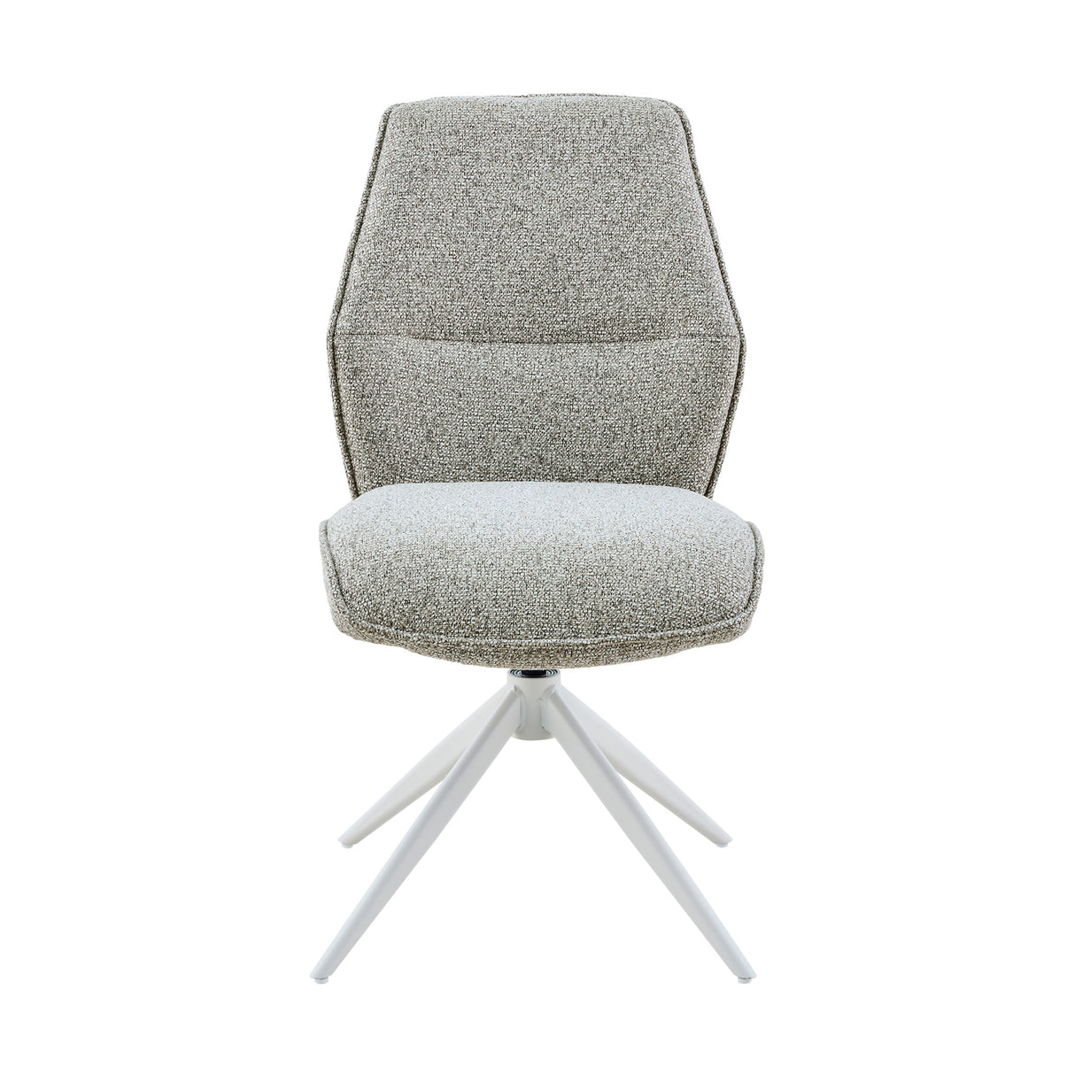 Esszimmerstuhl – Stoff Polsterung, Drehfunktion Metallgestell, Beige Farbe - Hera | Starfurn