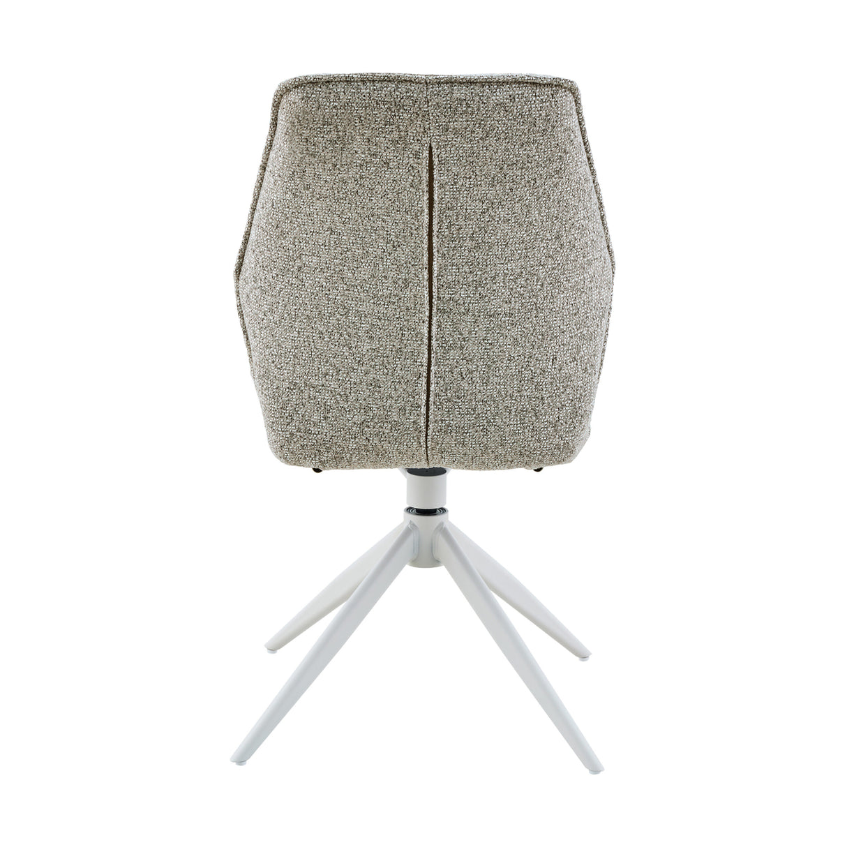 Esszimmerstuhl – Stoff Polsterung, Drehfunktion Metallgestell, Beige Farbe - Hera | Starfurn