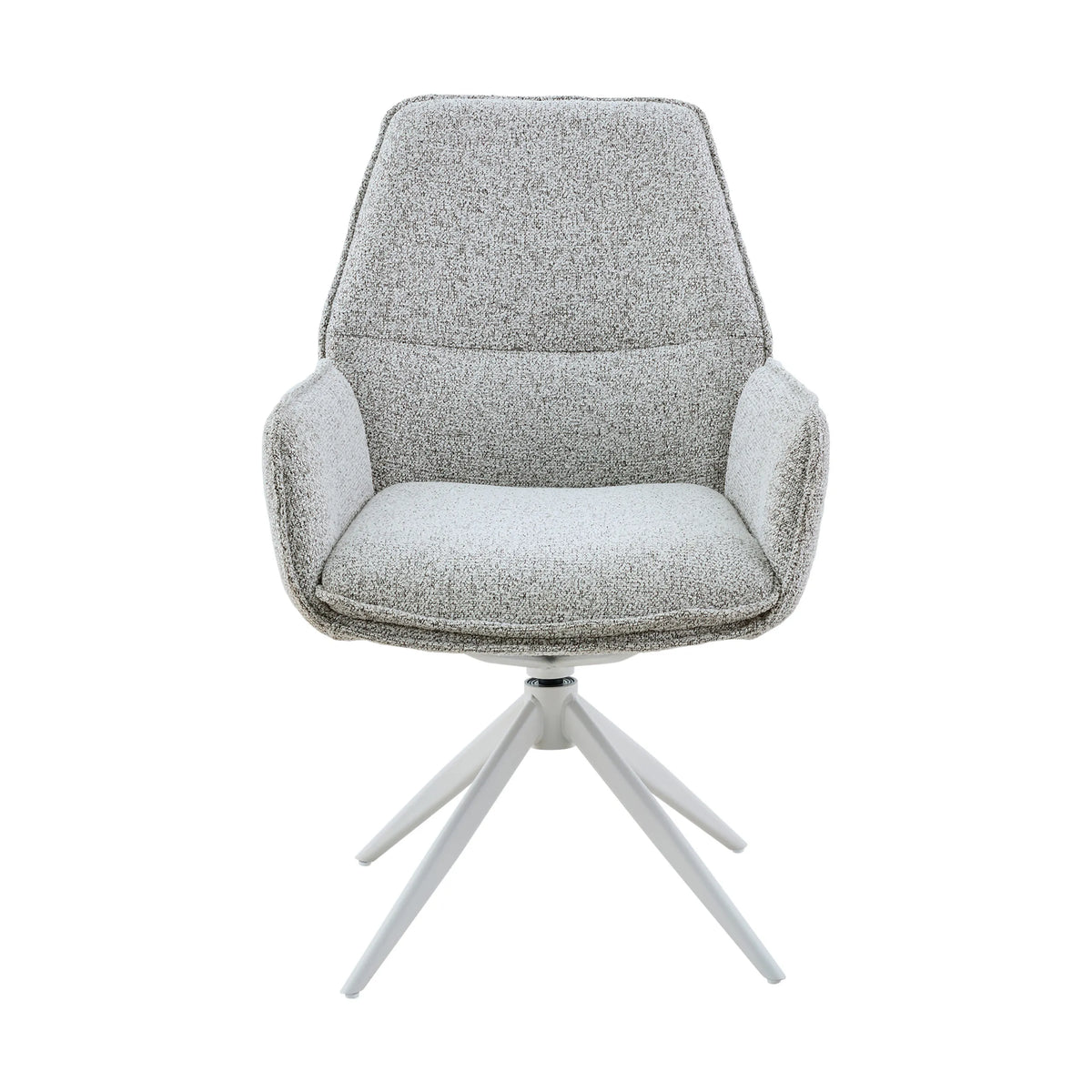 Dining Chair – Fabric Upholstery, Swivel Function, Armrest Design – Hera | Starfurn