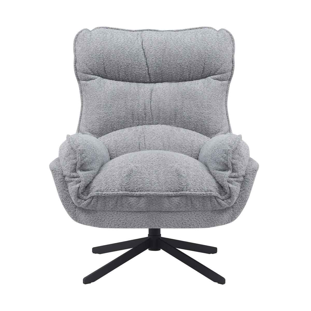 Sessel – Polyester Bezug, Metallgestell, Weich Stoff, Armlehnen – Vera | Starfurn