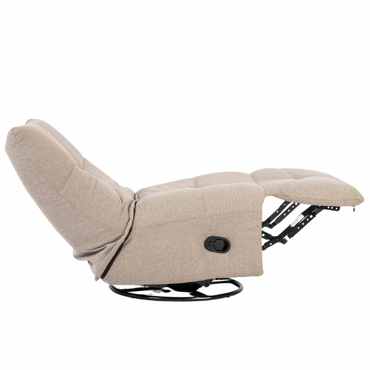 Recliner – Fabric Upholstery, Manual Reclining Function with Lever, Swivel & Gliding Mechanism – Lazy | Starfurn