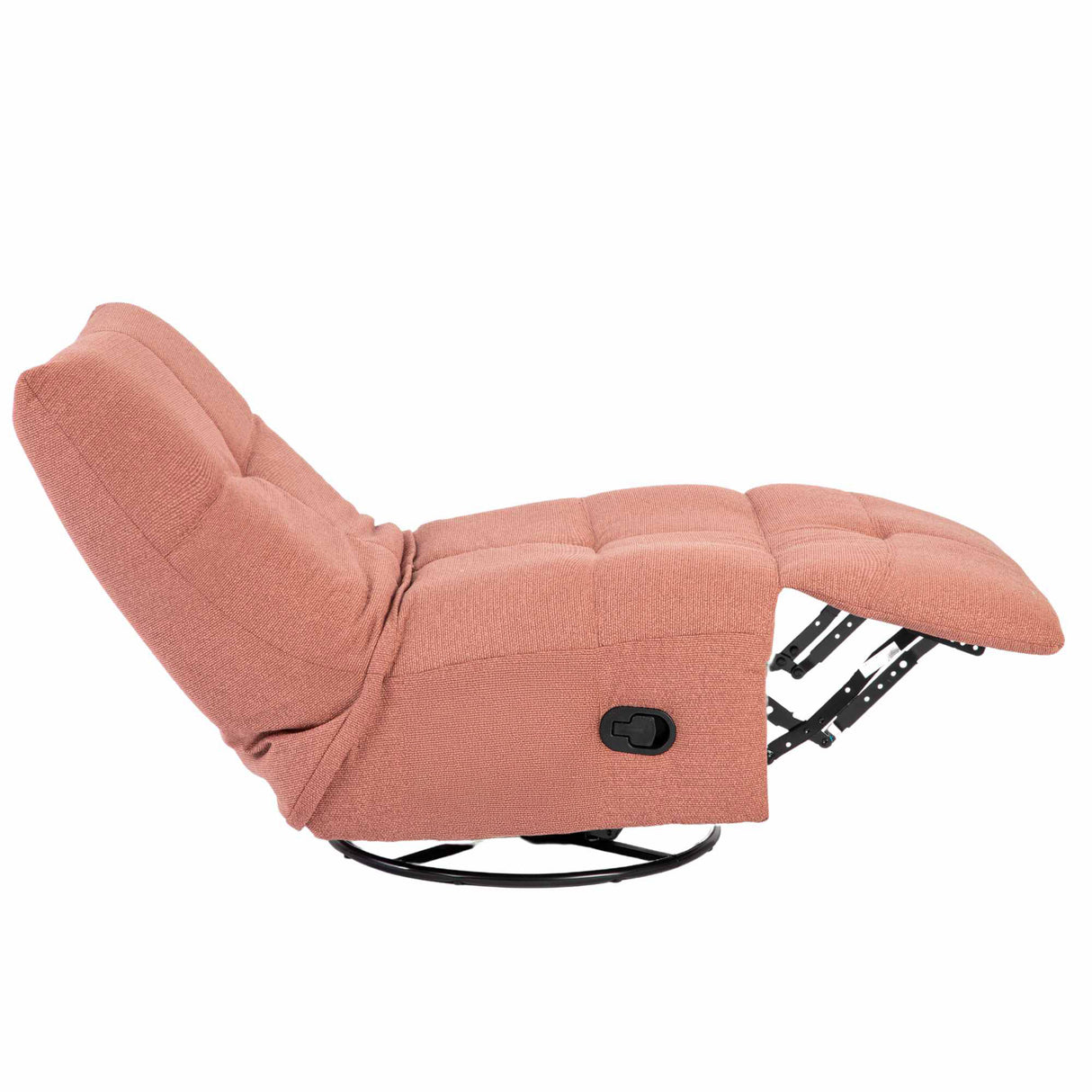 Relaxsessel – Stoffbezug, Rosa Finish, Drehfunktion – Lazy | Starfurn