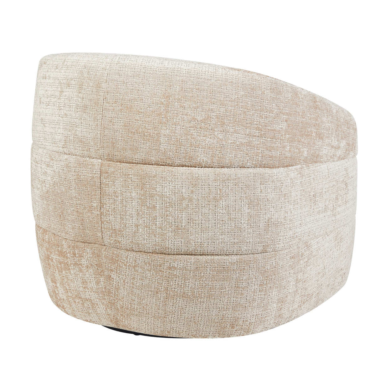 Sessel – Beigebezug, Drehfunktion, Rundformen - Yara | Starfurn