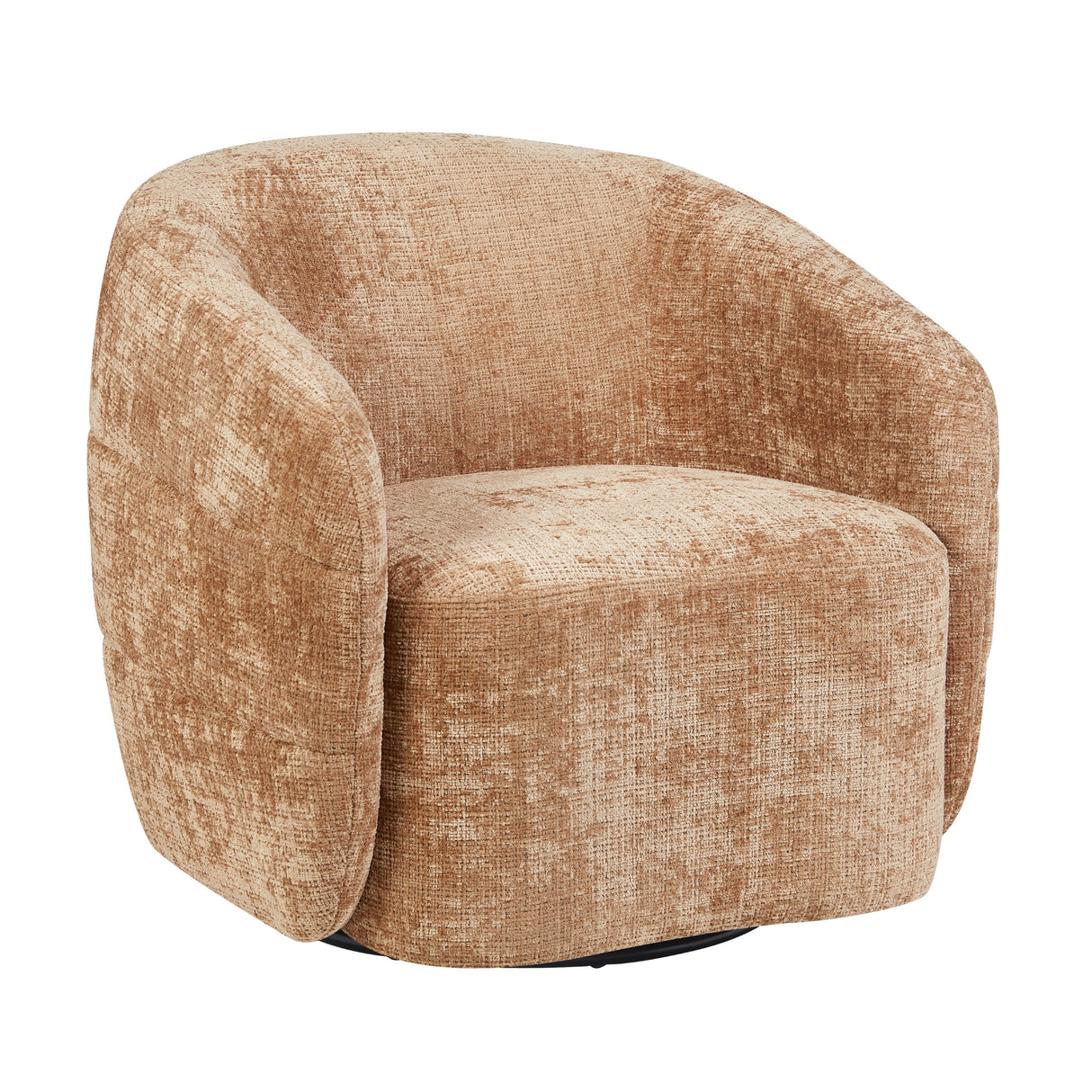Sessel – Drehfunktion, Rundform, Zimtbraun – Yara | Starfurn