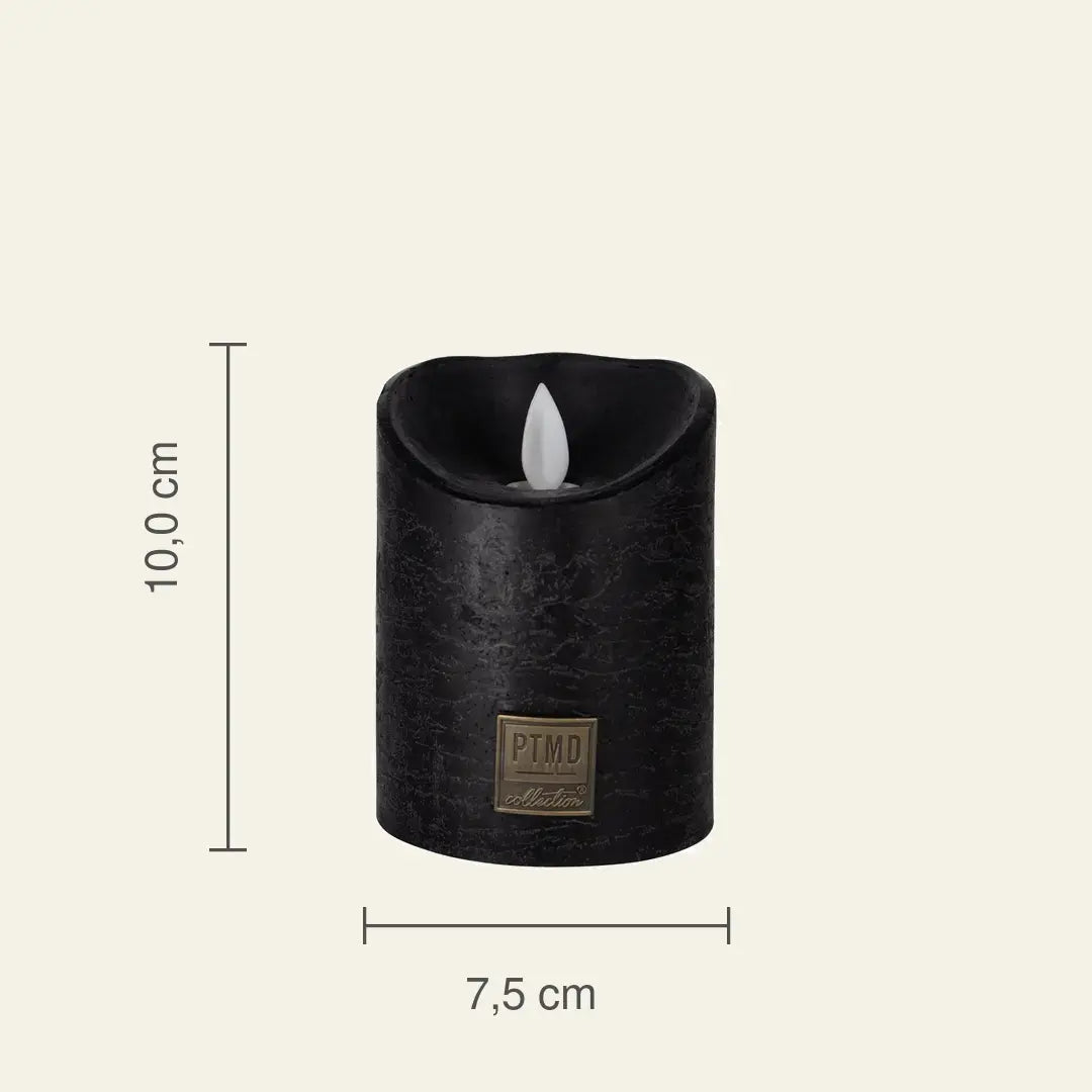 LED Candle S with Moving Flame and Timer Function - Battery-Operated | PTMD