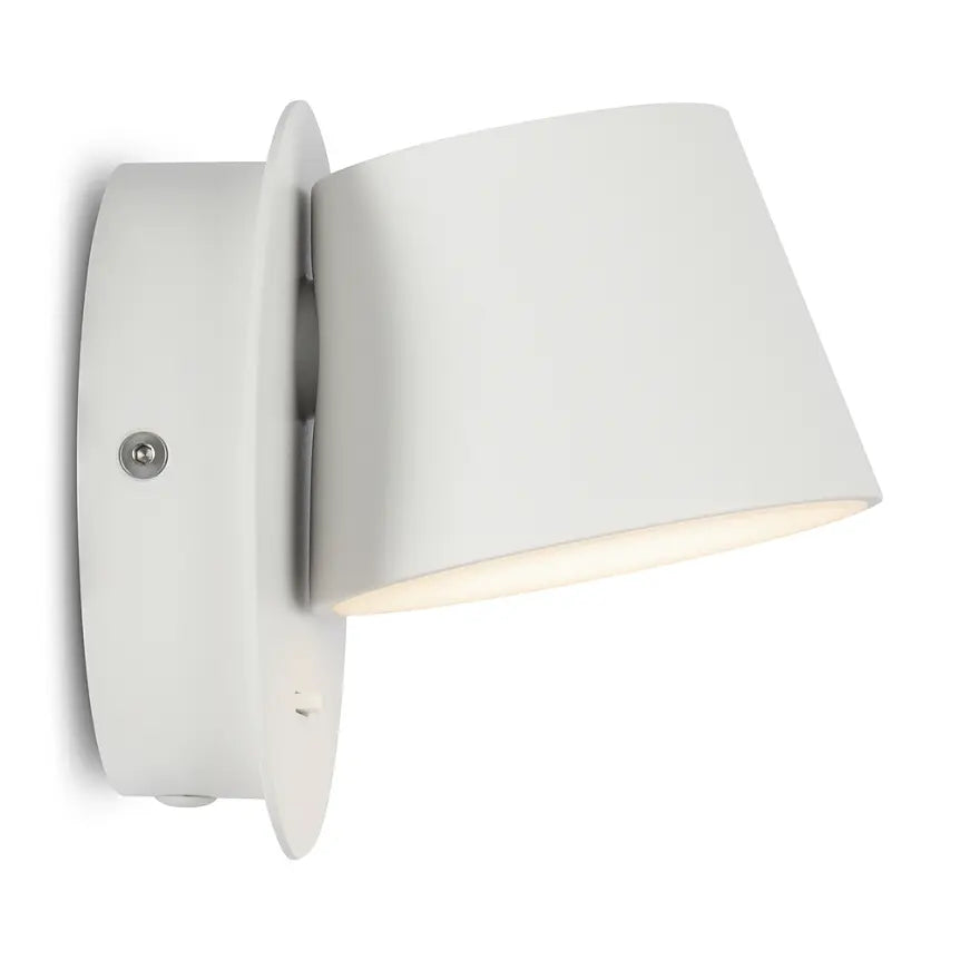 Wandleuchte – Weißes Metall, 7 W Leistung, Warmweiß, Ø12 cm - Pixel | Maytoni