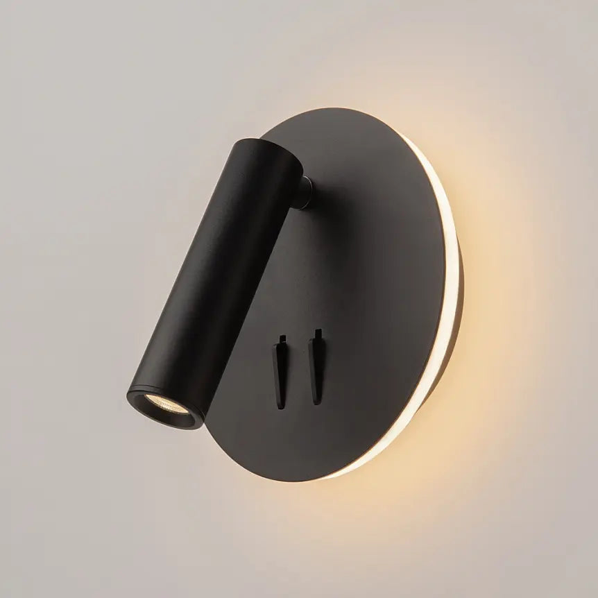 Wandleuchte – Schwarzes Aluminium, IP20 Schutz, Warmweiß, 14 cm Höhe - Ios 176 | Maytoni