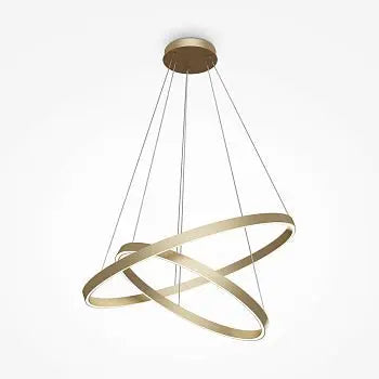Pendelleuchte – Messingfarbenes Aluminium, 88W Leistung, Neutralweiß, Ø80 cm - Rim | Maytoni