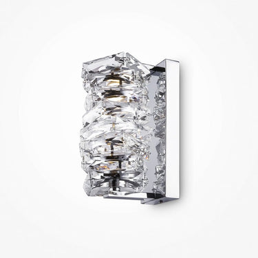 Wandleuchte mit chromfarbenem Metallrahmen und strukturiertem Glas – Coil | Maytoni - Esszett Luxury | Stilvolles Wohnen mit Charakter