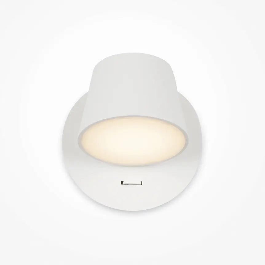 Wandleuchte – Weißes Metall, 7 W Leistung, Warmweiß, Ø12 cm - Pixel | Maytoni