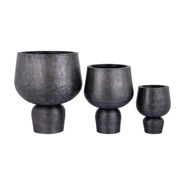 Aluminiumtopf - Wayan 51.5 x 51.5 x 59.0 cm Schwarz von PTMD - Esszett Luxury | Stilvolles Wohnen mit Charakter