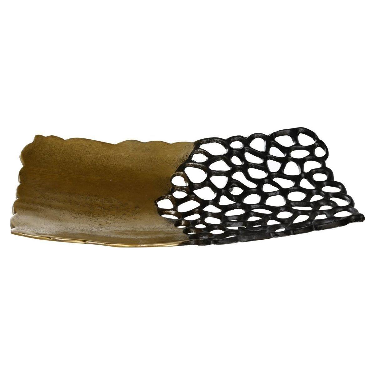 Aluschale - Rieke Gold L (50 x 26 x 7 cm) von PTMD - Esszett Luxury | Stilvolles Wohnen mit Charakter