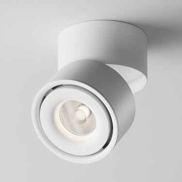 Deckenleuchte aus weißem Aluminium mit integrierter LED und neutralweißem Licht – Yin | Maytoni - Esszett Luxury | Stilvolles Wohnen mit Charakter