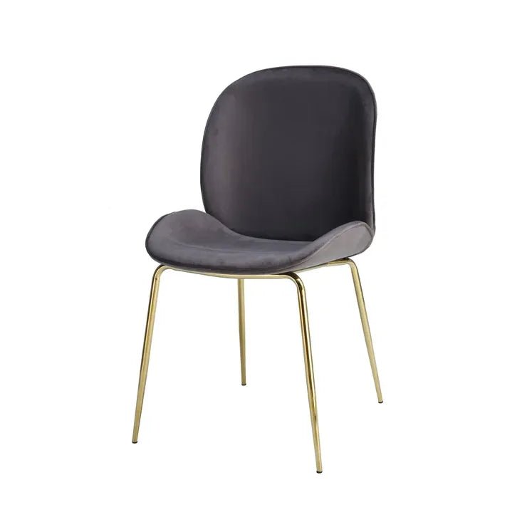 Stuhl Gestepptes Rücken - Design Samtbezug Messing - Gestell – Charlize 110 | Kayoom - Esszett Luxury | Stilvolles Wohnen mit Charakter