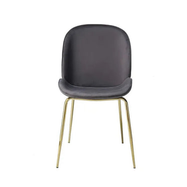 Stuhl Gestepptes Rücken - Design Samtbezug Messing - Gestell – Charlize 110 | Kayoom - Esszett Luxury | Stilvolles Wohnen mit Charakter
