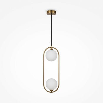 Pendelleuchte mit Opalglas - Diffusoren und Messing - Finish im modernen Design – Ring | Maytoni - Esszett Luxury | Stilvolles Wohnen mit Charakter