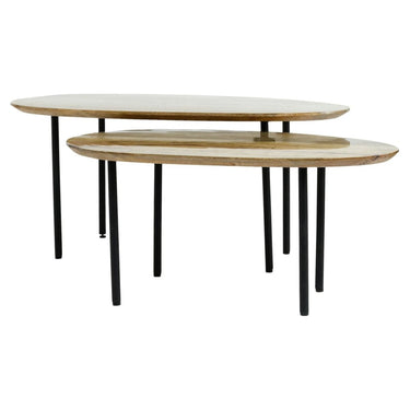 Beistelltisch - Oxil 90.0 x 50.0 x 42.0 cm Natur von PTMD - Esszett Luxury | Stilvolles Wohnen mit Charakter