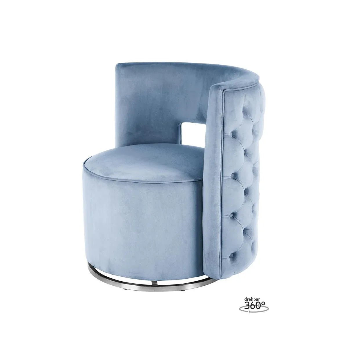 Sessel mit Samtbezug & stabilem Metallgestell – Beverly 125 | Kayoom - Esszett Luxury | Stilvolles Wohnen mit Charakter